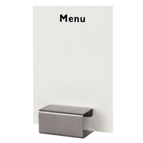 CHRselect Support Pour Menus Inox Carré - Olympia - 80x80x40(h)mm