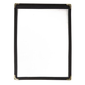 CHRselect Porte-Menu A5 Noir - 2 Pages