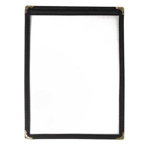 CHRselect Porte-Menu A5 Noir - 2 Pages