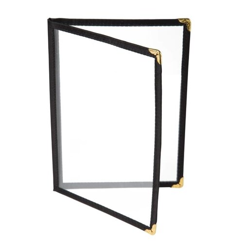 CHRselect Porte-Menu A5 Noir - 4 Pages