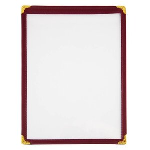 CHRselect Porte-Menu Rouge - Format A5 - 2 Pages