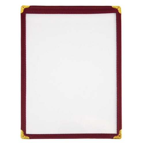 CHRselect Porte-Menu Rouge - Format A5 - 2 Pages