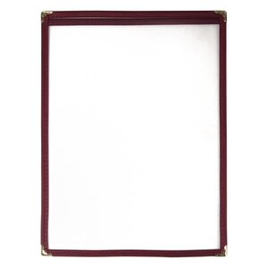 CHRselect Porte-Menu Rouge - Format A4 - 2 Pages