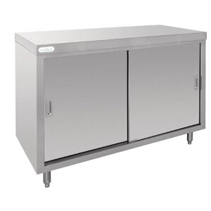 CHRselect Comptoir Inox + 2 Portes Coulissantes - 1200x600x900(h)mm