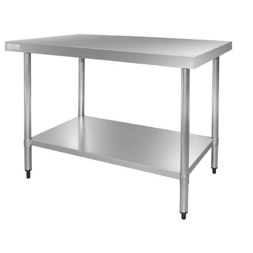 CHRselect Table De Travail INOX BUDGET + Étagère | 1200x700x900(h)mm CHRselect Table De Travail INOX BUDGET + Étagère | 1200x700x900(h)mm