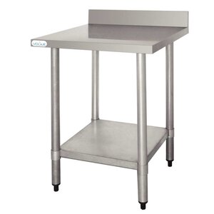 F.E.D. Table De Travail Inox + Dosseret - 900x600x900(h)mm
