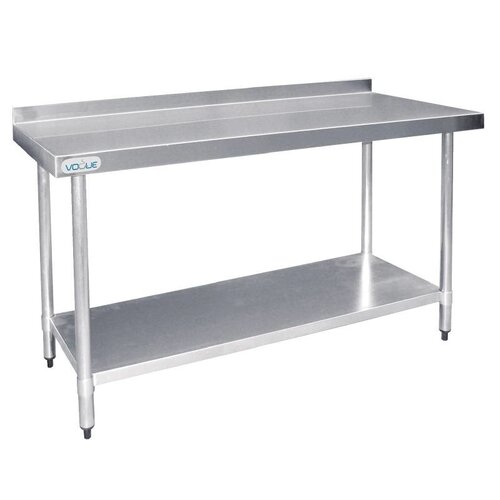 F.E.D. Table De Travail Inox + Dosseret - 1800(L)mm