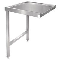 Table De Sortie Gauche Inox - Pour Lave-Vaisselle à Capot - 600mm
