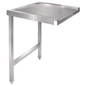 CHRselect Table De Sortie Gauche Inox - Pour Lave-Vaisselle à Capot - 600mm