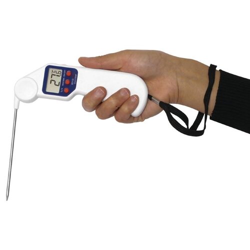 CHRselect Thermomètre de Poche | à Sonde Pliable | -50/+300°C | Blanc