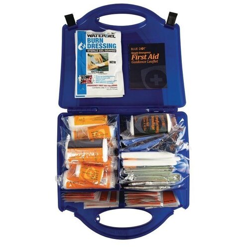 CHRselect Trousse De Premiers Soins Premium - Medium - Bleu - 20 Personnes