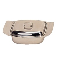 Beurrier + Couvercle Inox - 115x185mm