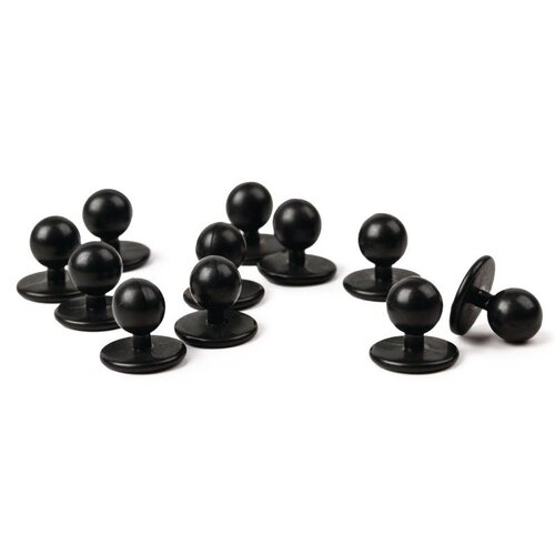 CHRselect Boutons Amovibles pour Veste de Cuisinier - Noir - 12 Pièces CHRselect Boutons Amovibles pour Veste de Cuisinier - Noir - 12 Pièces