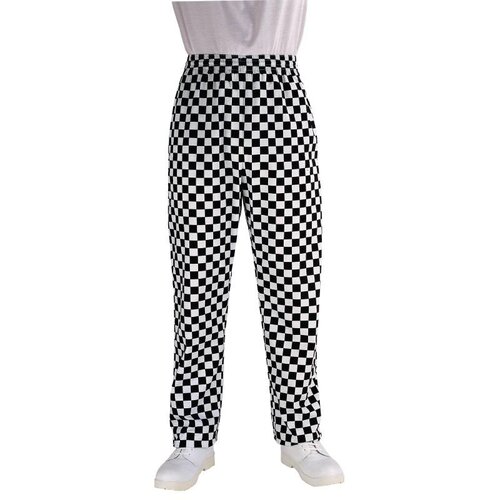 CHRselect Pantalon à Gros Carreaux Noirs/Blancs - ChefWorks - Disponibles En 6 Tailles