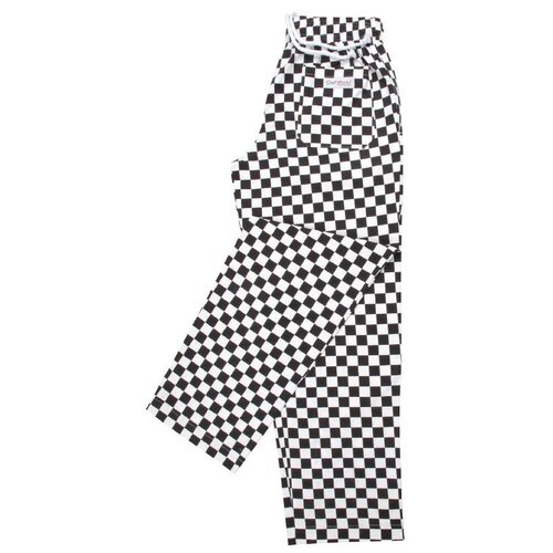 CHRselect Pantalon à Gros Carreaux Noirs/Blancs - ChefWorks - Disponibles En 6 Tailles