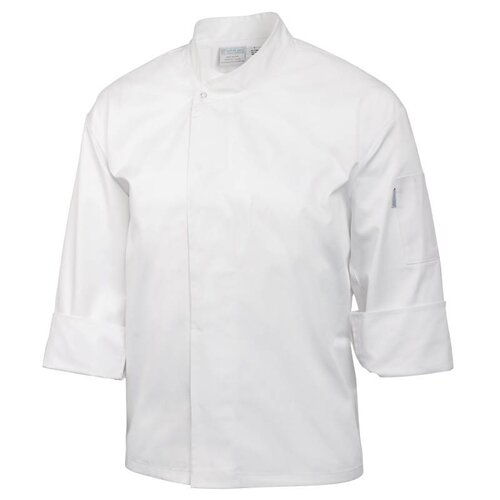 CHRselect Veste Chef Unisexe Blanche - Manches Longues - Orlando - Disponibles En 6 Tailles CHRselect Veste Chef Unisexe Blanche - Manches Longues - Orlando - Disponibles En 6 Tailles