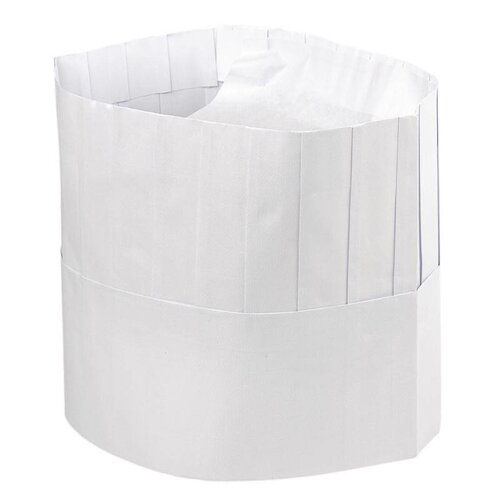CHRselect Toque Chef Blanche Jetable - Unisexe - Papier - 50 Pièces