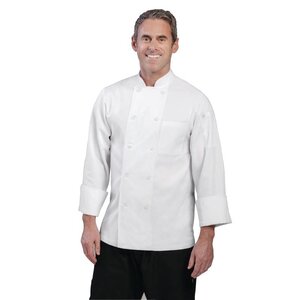 CHRselect Veste De Cuisinier Unisexe - Chef Works Le Mans - Manches Longues - Blanche - Disponibles En 6 Tailles