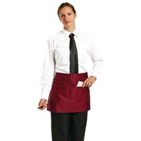 Tablier De Bar + Poche - Rouge - 750x373mm