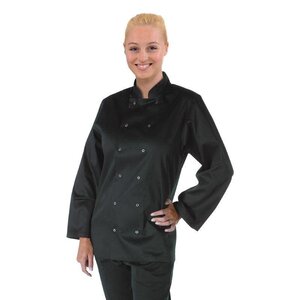 CHRselect Veste De Cuisinier Manches Longues - Noir - Whites - Disponibles En 6 Tailles