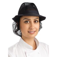 Chapeau Bleu + Filet Pour Cheveux - Whites - Disponibles En 3 Tailles