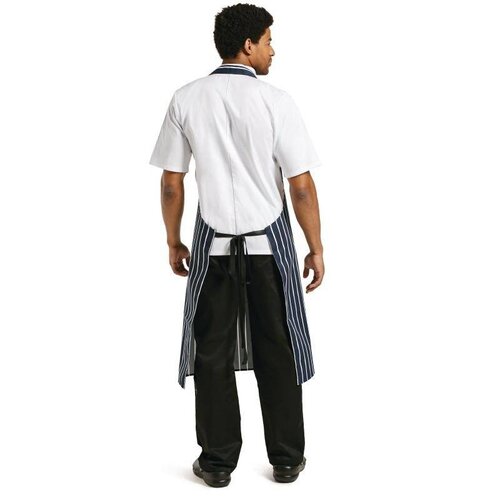 CHRselect Tablier Bavette Unisexe - Rayé Marine/Blanc - Whites - 710x960mm