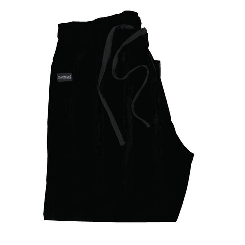 CHRselect Pantalon Baggy Noir - Chef Works Triple-B - Unisexe - Disponibles en 6 Tailles