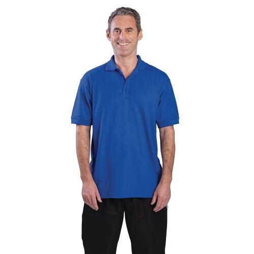 CHRselect Polo Bleu Roi - Unisexe - Polyester/Coton - Disponibles En 4 Tailles