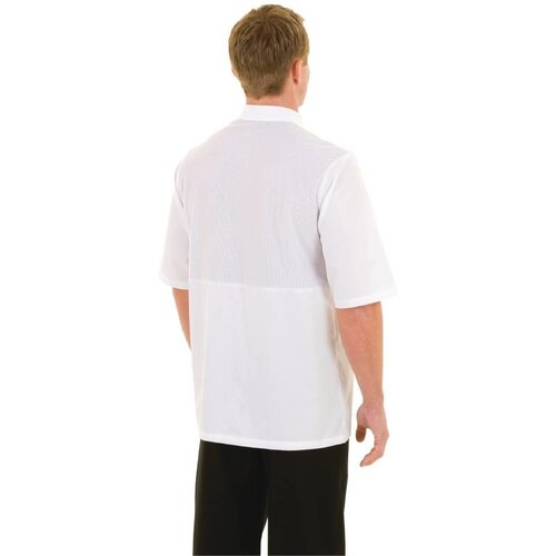 CHRselect Veste De Cuisinier CoolVent - Chef Works Montréal - Manches Courtes - Blanche - Disponibles En 6 Tailles CHRselect Veste De Cuisinier CoolVent - Chef Works Montréal - Manches Courtes - Blanche - Disponibles En 6 Tailles