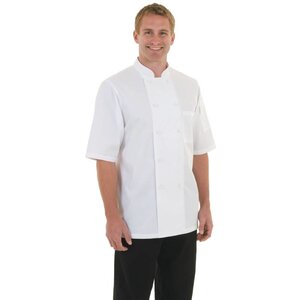 CHRselect Veste De Cuisinier CoolVent - Chef Works Montréal - Manches Courtes - Blanche - Disponibles En 6 Tailles CHRselect Veste De Cuisinier CoolVent - Chef Works Montréal - Manches Courtes - Blanche - Disponibles En 6 Tailles