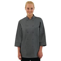 Veste De Cuisinier Manches 3/4 - Chef Works - Grise - Disponibles En 6 Tailles