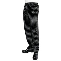 Pantalon Easyfit Unisexe - Chef Works - Noir/Blanc Rayé - Disponibles En 6 Tailles
