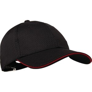 CHRselect Casquette De BaseBall Unisexe - CoolVent - Chef Works - Taille Universelle - Noire/Rouge CHRselect Casquette De BaseBall Unisexe - CoolVent - Chef Works - Taille Universelle - Noire/Rouge