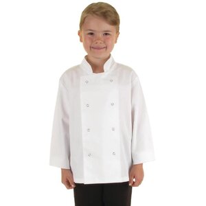 CHRselect Veste Chef Blanche Pour Enfant (5-7 Ans) - Manches Longues - Boutons Pressions CHRselect Veste Chef Blanche Pour Enfant (5-7 Ans) - Manches Longues - Boutons Pressions