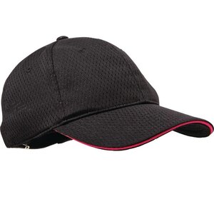 CHRselect Casquette De BaseBall Unisexe - CoolVent - Chef Works - Taille Universelle - Noire/Rose CHRselect Casquette De BaseBall Unisexe - CoolVent - Chef Works - Taille Universelle - Noire/Rose