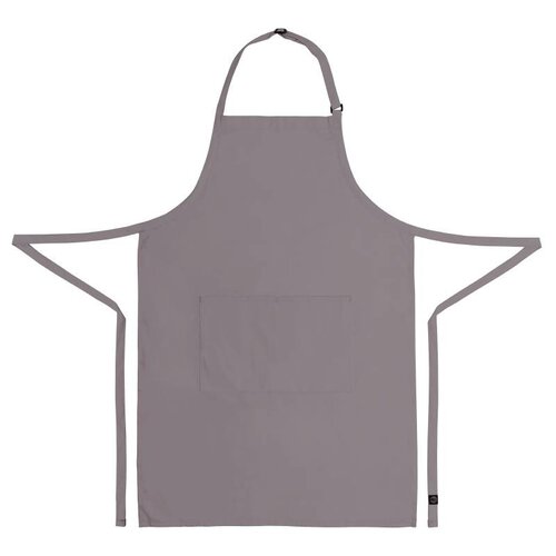 CHRselect Tablier Bavette Chef Works + Tour De Cou Réglable + Double Poche - 860(L)x610(l)mm - Gris