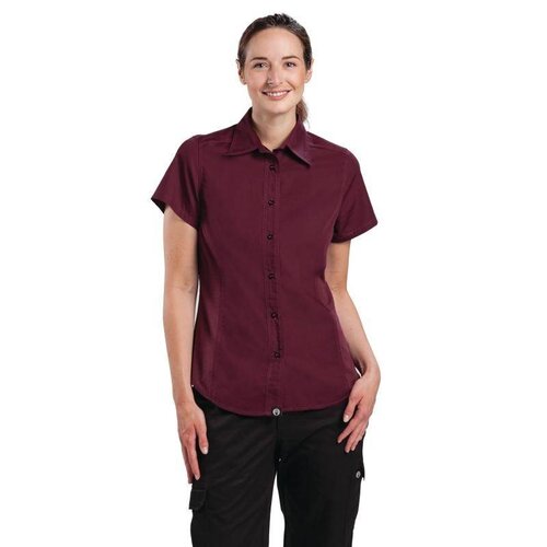 CHRselect Chemise Femme Chef Works - CoolVent - Aubergine - Disponibles En 4 Tailles CHRselect Chemise Femme Chef Works - CoolVent - Aubergine - Disponibles En 4 Tailles