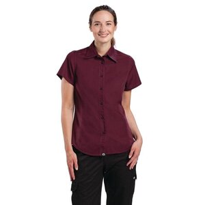 CHRselect Chemise Femme Chef Works - CoolVent - Aubergine - Disponibles En 4 Tailles CHRselect Chemise Femme Chef Works - CoolVent - Aubergine - Disponibles En 4 Tailles