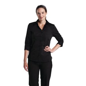 CHRselect Chemisier Stretch Noir Femme - UniformWorks - Disponibles En 5 Tailles CHRselect Chemisier Stretch Noir Femme - UniformWorks - Disponibles En 5 Tailles