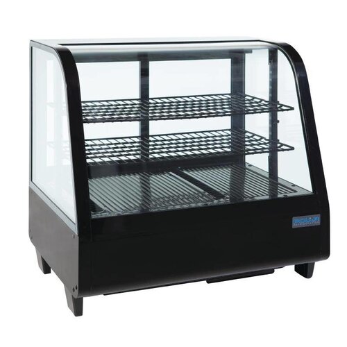 Polar Vitrine Réfrigérée Noire | 100 Litres | 682x450x675(h)mm | PROMOTION XXL!