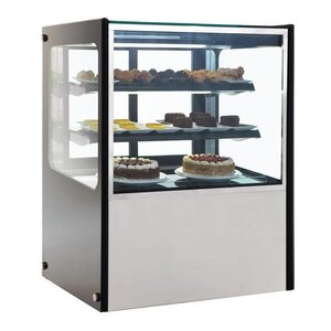 Polar Vitrine à Pâtisseries Inox | sur Roulettes | Portes Coulissantes | 300 Litres | 715x900x1200(h)mm Polar Vitrine à Pâtisseries Inox | sur Roulettes | Portes Coulissantes | 300 Litres | 715x900x1200(h)mm