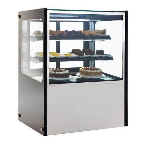 Polar Vitrine à Pâtisseries Inox | sur Roulettes | Portes Coulissantes | 300 Litres | 715x900x1200(h)mm Polar Vitrine à Pâtisseries Inox | sur Roulettes | Portes Coulissantes | 300 Litres | 715x900x1200(h)mm
