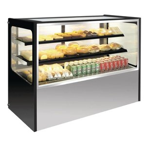 Polar Vitrine à Pâtisseries Inox | sur Roues | Portes Coulissantes | 500 Litres | 715x1500x1200(h)mm Polar Vitrine à Pâtisseries Inox | sur Roues | Portes Coulissantes | 500 Litres | 715x1500x1200(h)mm