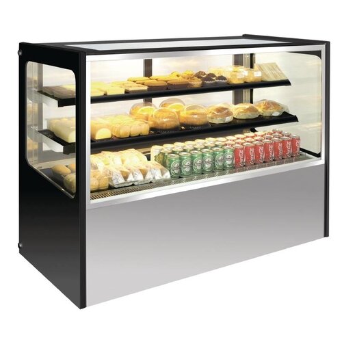 Polar Vitrine à Pâtisseries Inox | sur Roues | Portes Coulissantes | 500 Litres | 715x1500x1200(h)mm Polar Vitrine à Pâtisseries Inox | sur Roues | Portes Coulissantes | 500 Litres | 715x1500x1200(h)mm