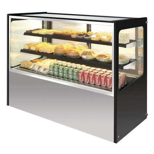 Polar Vitrine à Pâtisseries Inox | sur Roues | Portes Coulissantes | 500 Litres | 715x1500x1200(h)mm Polar Vitrine à Pâtisseries Inox | sur Roues | Portes Coulissantes | 500 Litres | 715x1500x1200(h)mm