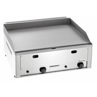 Plaque à Snacker Électrique Inox - Plaque Lisse - 8kW - 660x600x310(h)mm