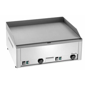 Bartscher Plaque à Snacker Électrique Inox - Plaque Lisse - 6kW - 660x540x295(h)mm
