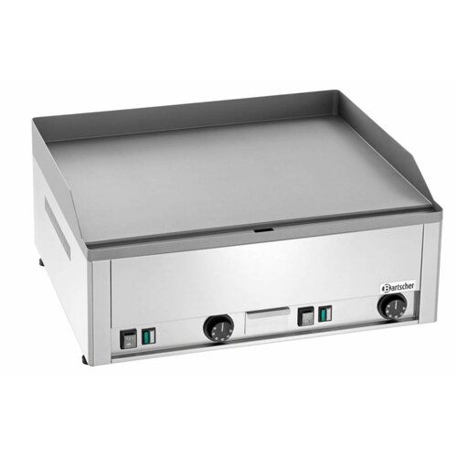 Bartscher Plaque à Snacker Électrique Inox - Plaque Lisse - 6kW - 660x540x295(h)mm