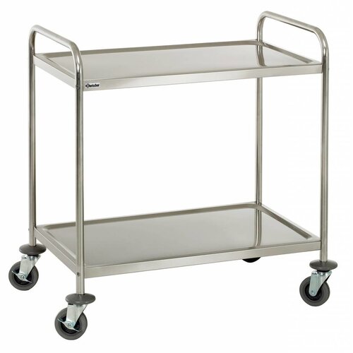 Bartscher Chariot De Service Inox - 2 Plateaux - 100kg - 920x600x945(h)mm Bartscher Chariot De Service Inox - 2 Plateaux - 100kg - 920x600x945(h)mm
