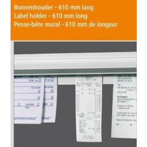 Bartscher Porte-Bons De Commandes - Aluminium - 610mm